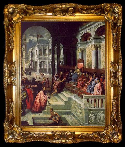 framed  Paris Bordone Presentation of the Ring to the Doges of Venice, ta009-2